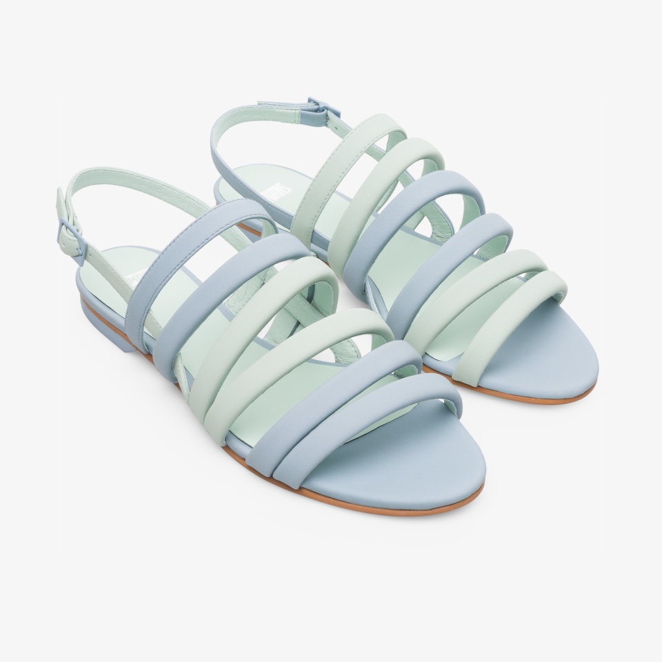 Sandalias Camper Twins Mujer - Verde/Azules | Camper Online + 9652CYMLP